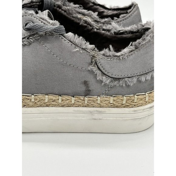 Womens Sneakers size 10, Liliana, satin material with twine edging - Picture 9 of 10